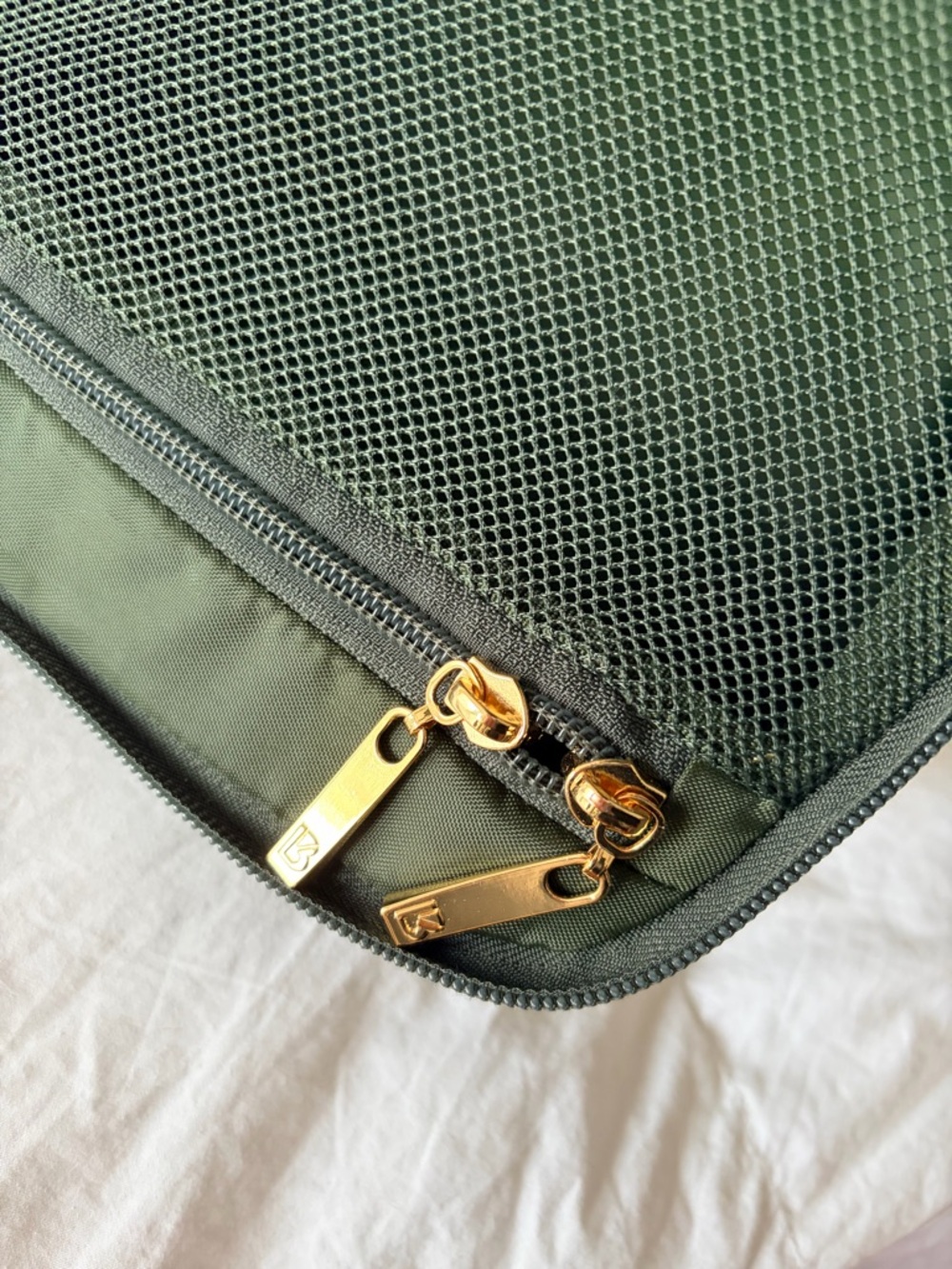Buffbunny Olive Green Game Changer Duffel with Gold Hardware - Picture 8 of 11
